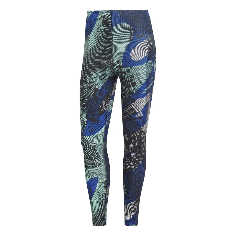 Image of adidas Adizero Allover Print 7/8 Leggings Womens - Black 2XS