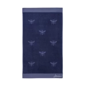 Image of Joules Botanical Bee Semi Plain Bath Towel, Comet