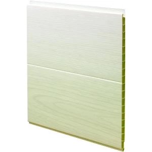 Image of Wickes PVCu White Ash Effect Interior Cladding 250x2500mm Single