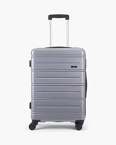 Image of Rock Luggage Lisbon VLJZ5 Medium Light Grey Suitcase