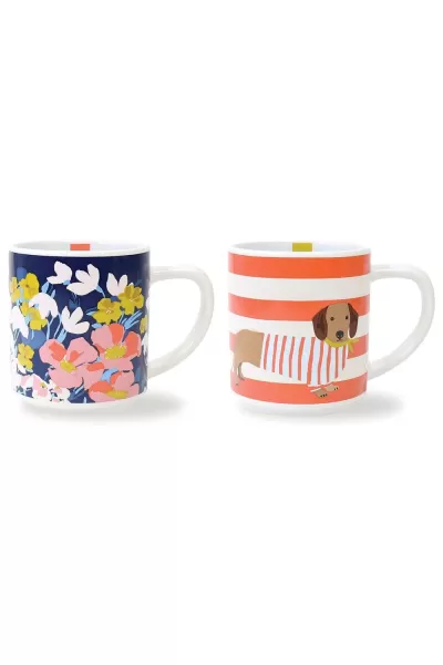 Image of Set of 2 Joules Bright Side 2 Stackable Mugs