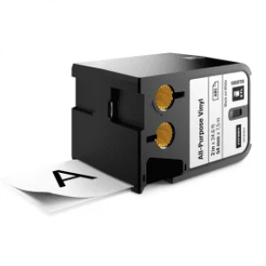 Image of Dymo 1868755 54mm x 7m Roll All Purpose Vinyl Black On White