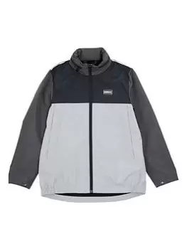 Image of Barbour International Boys Trek Showerproof Jacket - Charcoal