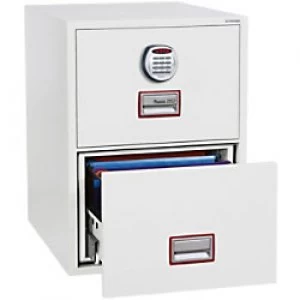 Image of Phoenix Filing Cabinet with Electronic Lock FS2262E 62L 720 x 530 x 810 mm White