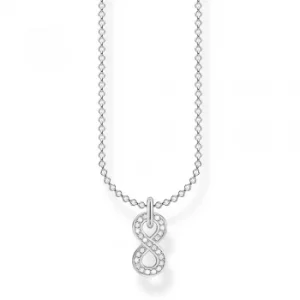 Image of THOMAS SABO Silver Cubic Zirconia Infinity Necklace KE2067-051-14-L45V