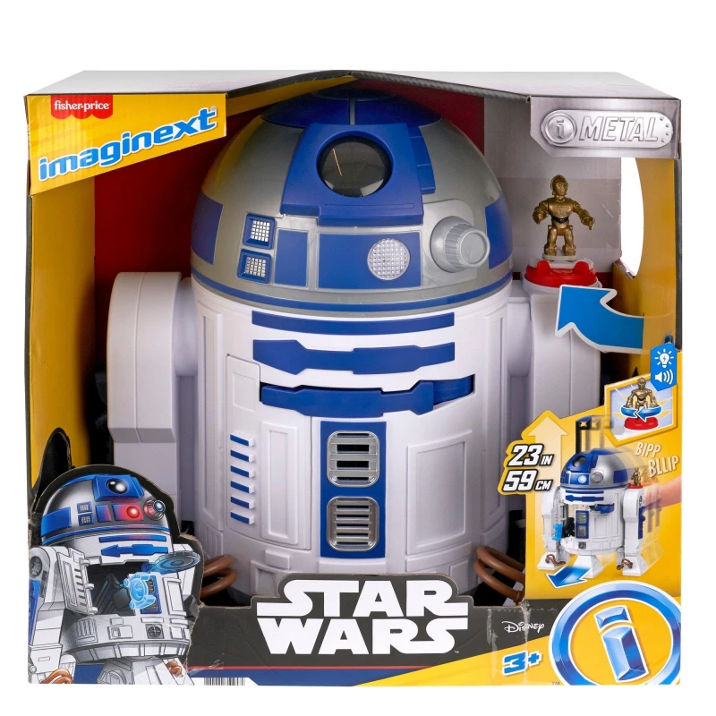 Image of Star Wars Imaginext Star Wars R2-D2 Lights Sounds & C-3Po DiecastToy