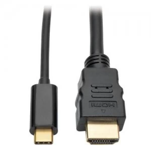 Image of Tripp Lite USB C to HDMI Adapter Cable 4K HDCP Black 3ft