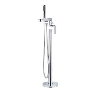 Image of Chrome Freestanding Bath Shower Mixer Tap - Como