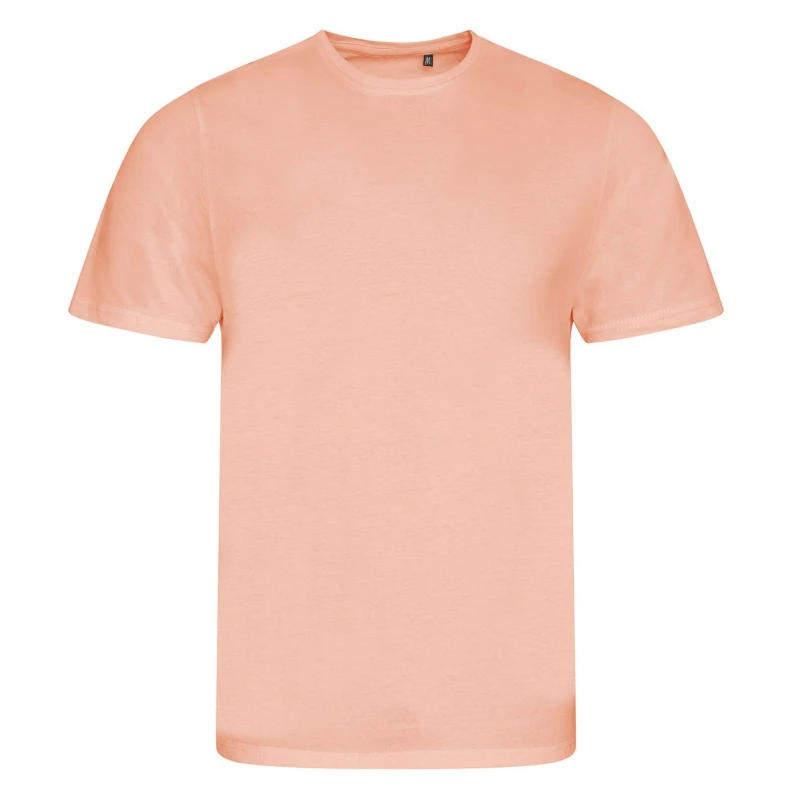 Image of AWDis AWDis Men Cascade logie T-Shirt in Peach Size: Small Peach S Male 5063107062741