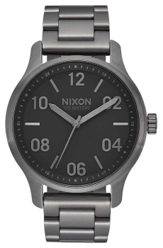 Image of Nixon Patrol Gunmetal / Black Gunmetal IP Steel Bracelet Watch