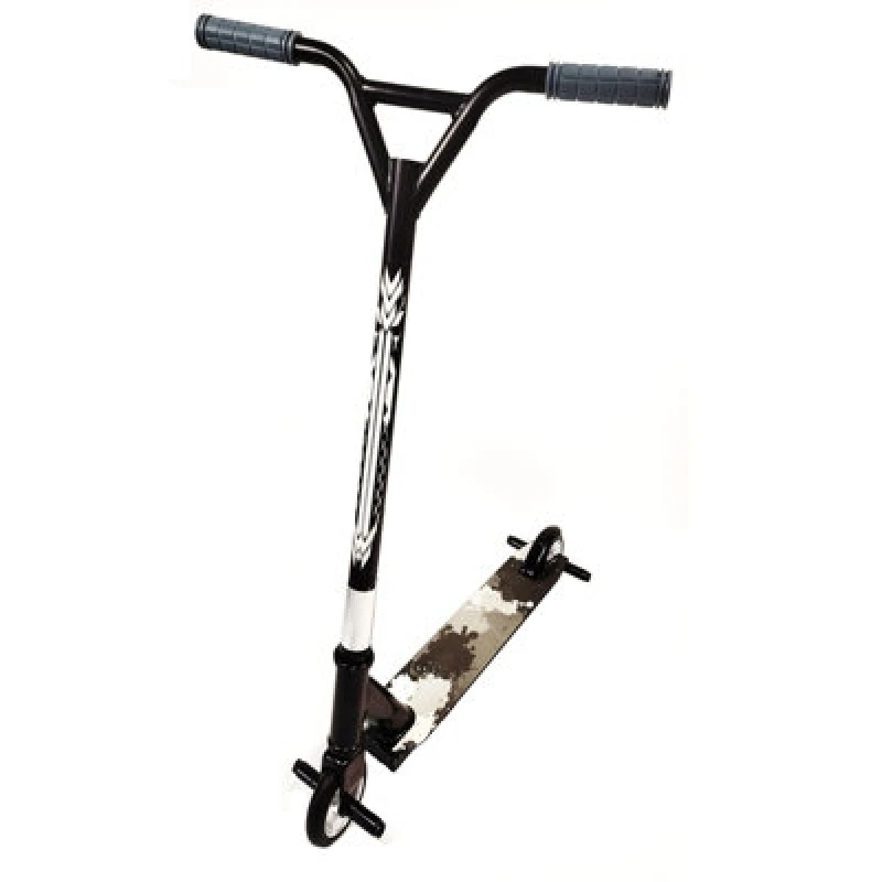 Image of Rexco Grey Stunt Scooter Kids Adults Fixed Bar Pro Push Kick 360 Degree Wheel Trick Street