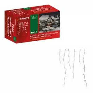 Image of Christmas Workshop 2000 LED Icicle Chaser Lights - White