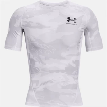 Image of Urban Armor Gear Iso-Chill Compression Printed Short Sleeve Top Mens - White