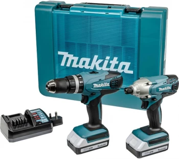 Image of Makita GSeries 18V Li Ion 2 Piece Combi Drill and Driver Set