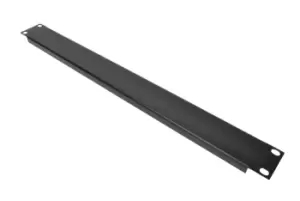 Image of 1 U 19" Blank Rack Panel With Black Finish