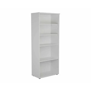Image of TC Office Bookcase with 4 Shelves Height 2000mm, White