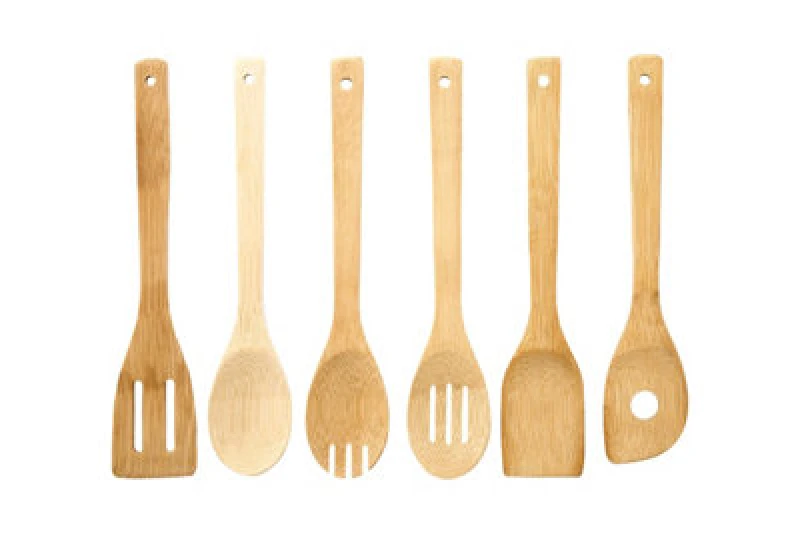 Image of Premier Housewares Set of 6 Bamboo Utensils Natural
