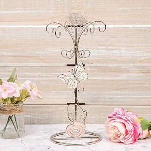 Image of Sophia Wire and Enamel Jewellery Hanger - Butterfly