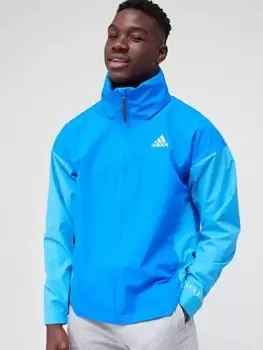 Image of adidas Outdoor Rain Jacket - Shock Blue, Shock Blue, Size S, Men