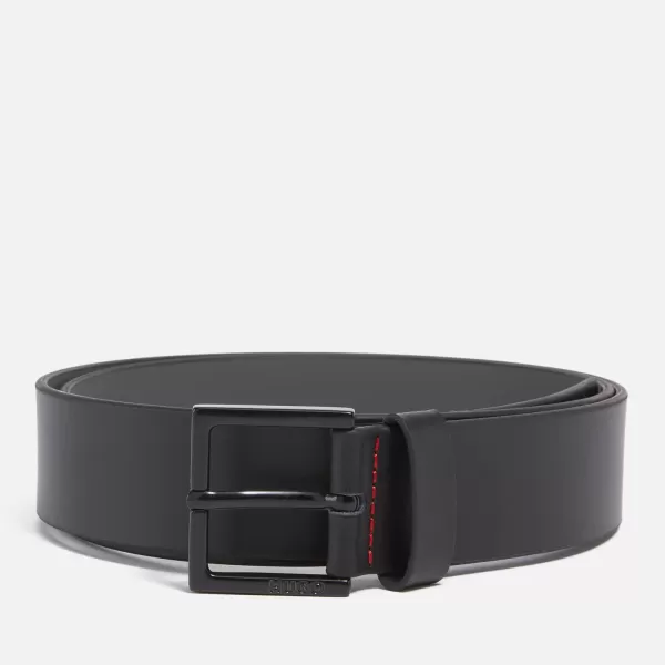 Image of HUGO Mens Giove-HUGO-tip_Sz35 Belt - Black - 100cm