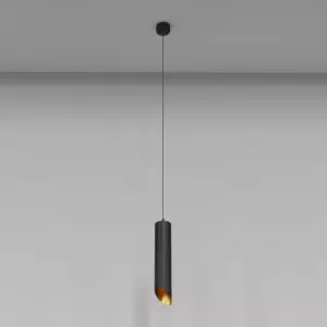 Image of Maytoni Maytoni Lipari Slim Pendant Ceiling Light Black, Gold, 30cm, GU10