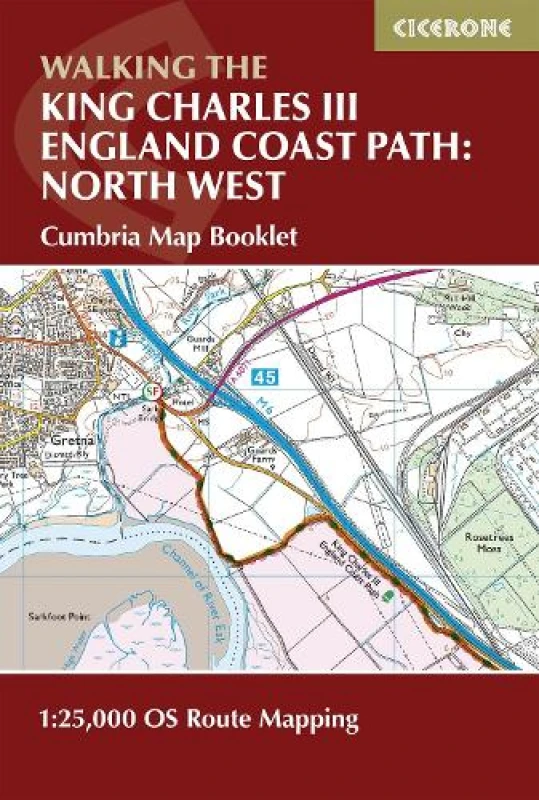 Image of Walking the King Charles III England Coast Path: North West - Cumbria Map Booklet : 1:25,000 OS Route Map Booklet Paperback / softback