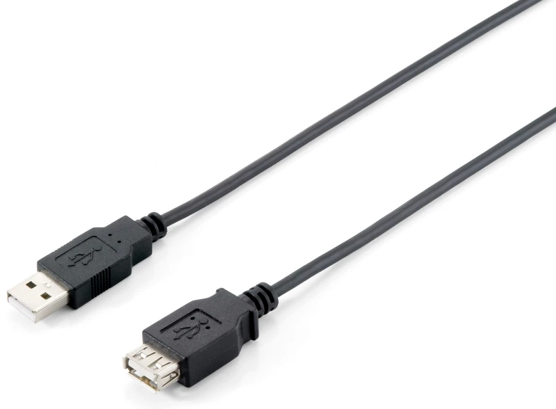 Image of Equip USB 2.0 Type A Extension Cable Male to Female. 3.0m . Black
