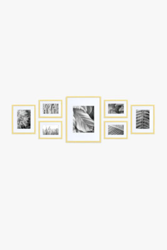 Image of Nielsen Felicity 7 Piece Gallery Set, Gold Aluminium
