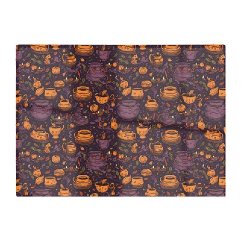 Image of Warren Reed Designer Wicked Witches Bubbling Cauldrons Glass Chopping Board