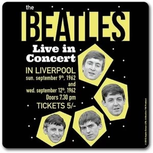 Image of The Beatles - 1962 Live in Concert Single Cork Coaster
