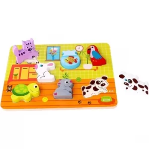 Image of Wooden Chunky Pets Puzzle