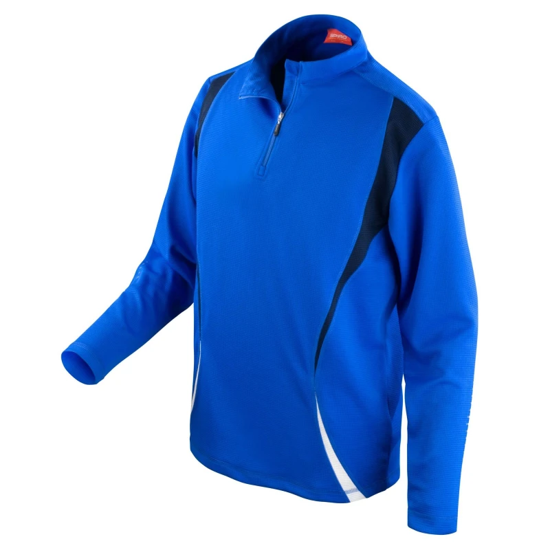 Image of Spiro Mens Trial Training Base Layer Top in Royal Size: Small Royal Male S
