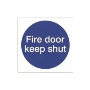 Image of House Nameplate Co Fire Door Keep Shut 10x10cm - Sticker - SAV3