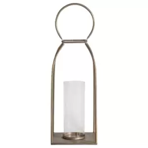 Image of Crossland Grove Edmonton Lantern Antique Gold 160x160x380Mm