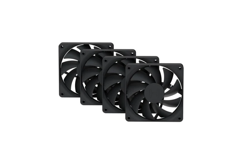 Image of HYTE HYTE FAN- -FA12-BB-4 computer cooling system Processor 12cm Black 4 pc(s) FAN-HYTE-FA12-BB-4
