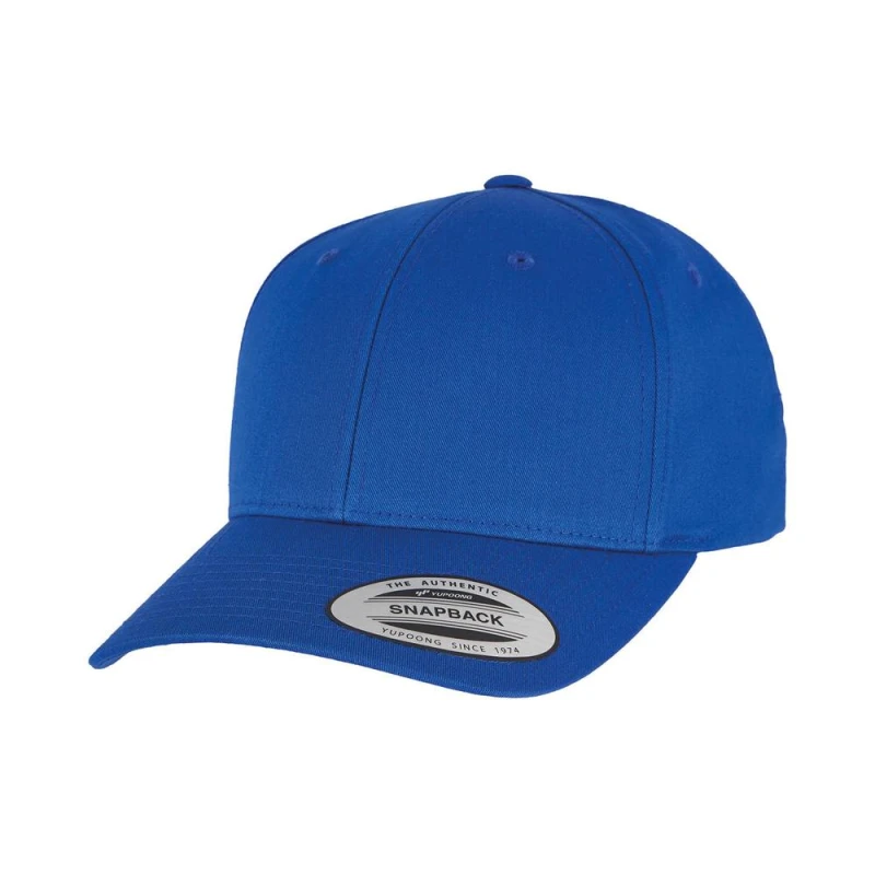 Image of Yupoong Mens Flexfit Classic Curved Snapback Cap in Blue Blue Male One Size