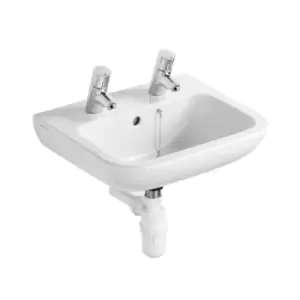 Image of Armitage Shanks Contour 21 Portman 500mm 2 Tap Hole Washbasin S230901 - 867425
