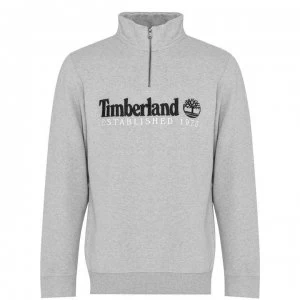 Image of Timberland Hert Zip Sweater - Med Grey Hthr