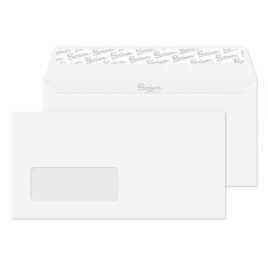 Image of Original Blake Premium Business DL 120gsm Woven Peel Seal Window Wallet Envelopes High White x 500