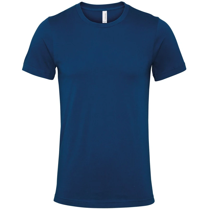 Image of Bella + Canvas Mens Jersey Crew Neck T-Shirt in Dark Green Size: XS Dark Green Male XS