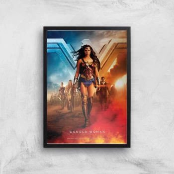 Image of DC Wonder Woman Giclee Art Print - A3 - Black Frame