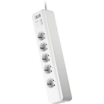 Image of APC by Schneider Electric PM5-GR Surge protection socket strip 5x White PG connector