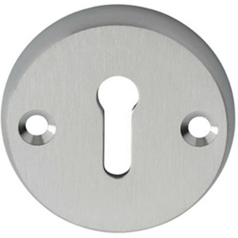 Image of Loops 45mm Lock Profile Open Escutcheon 8mm Depth Satin Chrome Keyhole Cover Multi unisex