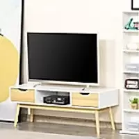 Image of Homcom TV Stand White 390 x 460 mm