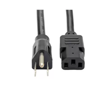 Image of Tripp Lite Desktop Computer Ac Power Cable Nema 5 15p To C13 13a 125v