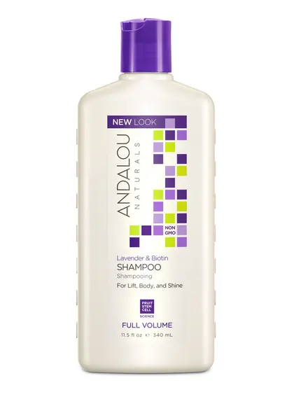 Image of Andalou Naturals Full Volume Lavender and Biotin Shampoo 340ml