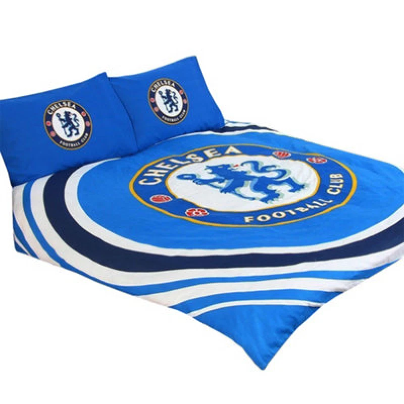 Image of Chelsea Fc Double Duvet Set Blue/white/gold (Double)