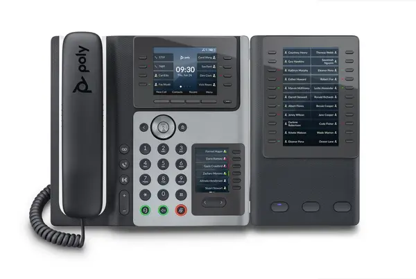 Image of POLY Edge E400 IP phone Black 8 lines IPS