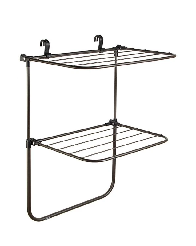 Image of Beldray Beldray 2 in 1 Hanging Clothes Airer Black - Beldray Black GZ34401