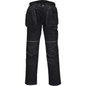 Image of Portwest PW3 Stretch Holster Work Trousers Black 42" 31"